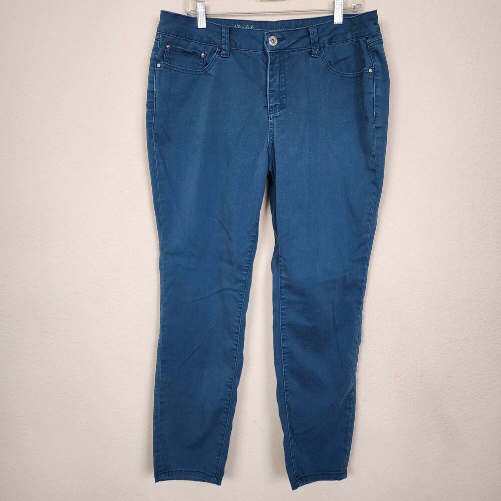 Blue Stretchy Size 14 Skinny Pants